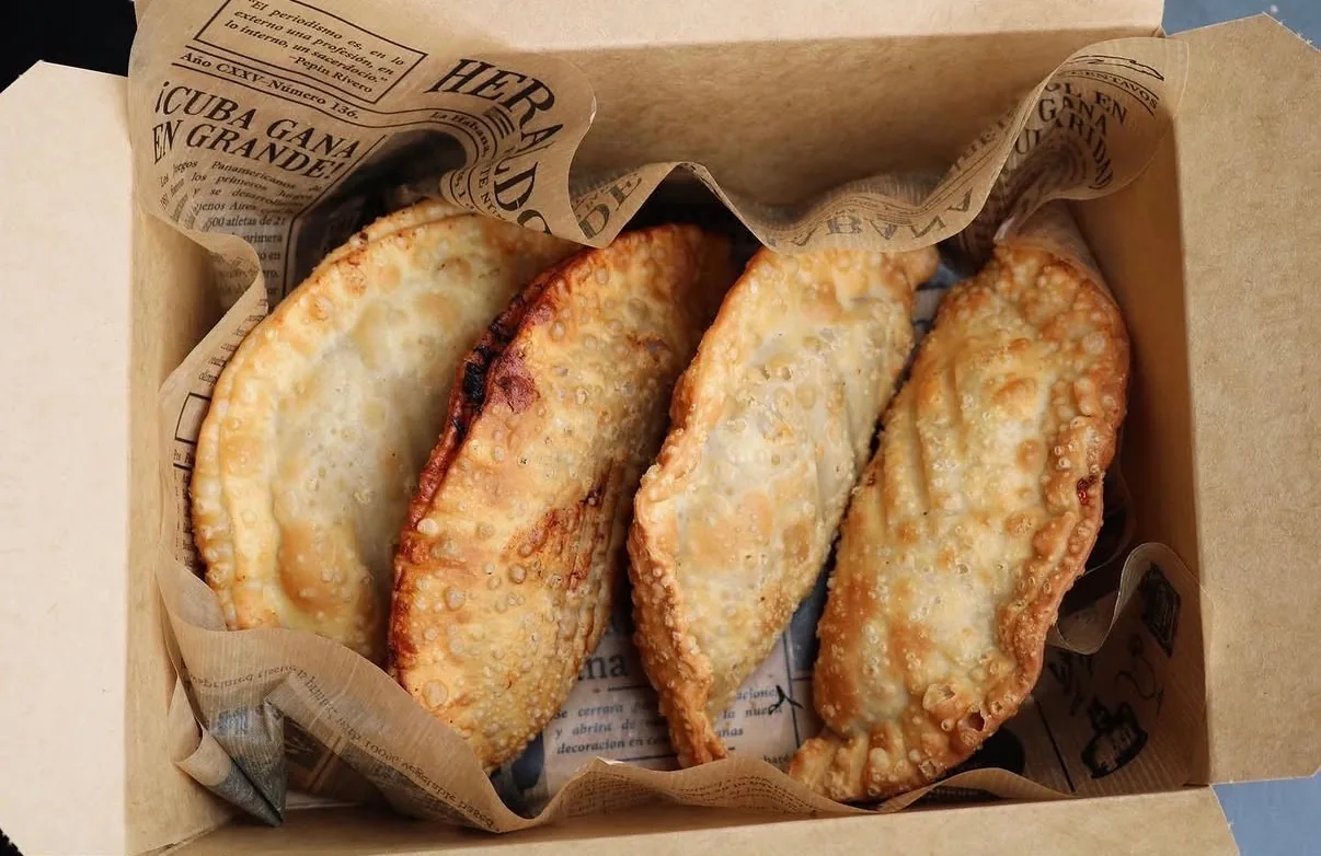 Actual Empanada Sonata empanadas packed for pickup